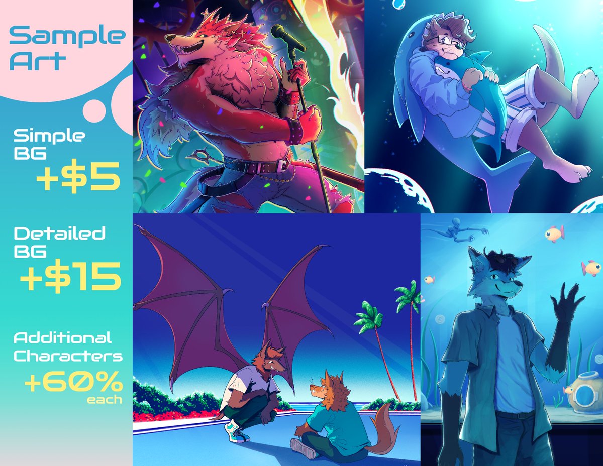 Century_____'s tweet photo. Hey y'all! 🤙 It took me a bit but I'M FINALLY OPENING COMMISSIONS!! 👀👀 If you're interested in requesting one, you can check out the info on this post and DM me or fill out the form linked below! Thank y'all so much :o https://t.co/brqctOqLKy