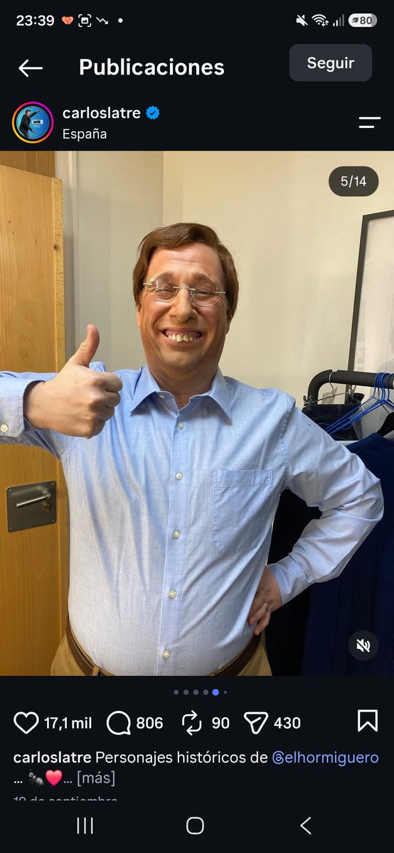 cestarruco's tweet photo. @casasola_89 Antes de hacer el ridículo informaos al menos, Carlos Latre lleva imitando personajes públicos durante años, y sí entre ellos de derechas y de todo, pensáis que sois el ombligo del mundo! https://t.co/lOvTy6tuan