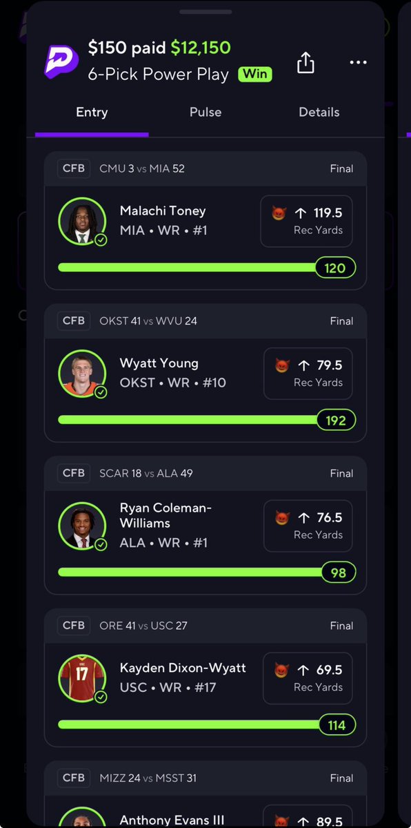 Gamepicks8's tweet photo. 12k off the green bean soup with the last second bang! this 📚😈🏈 will go down in #Gambling𝕏 history! we go again saturday! https://t.co/0vKFAxfzmI