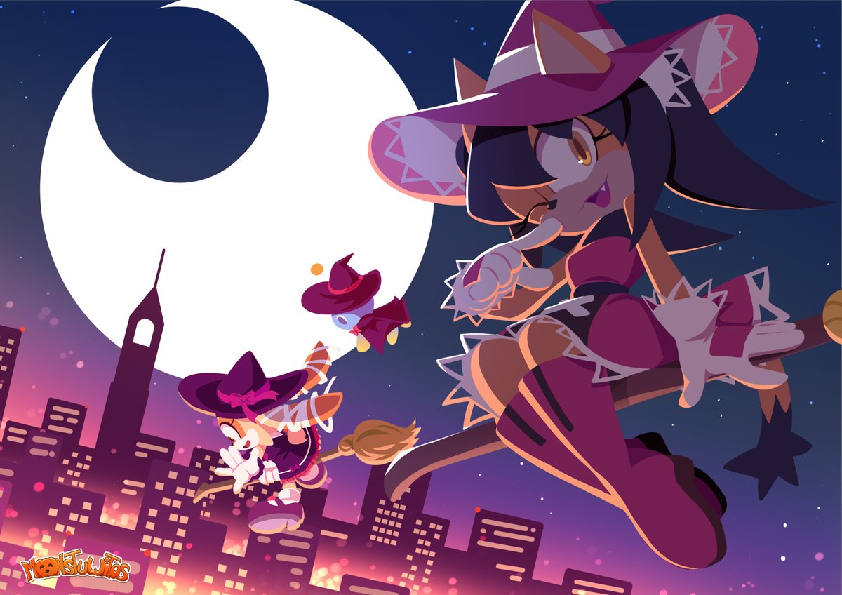 monstuwitos's tweet photo. Honey and Cream witches ✨

#honeythecat #creamtherabbit #sonicthehedgehog https://t.co/eFWCv7HXUo