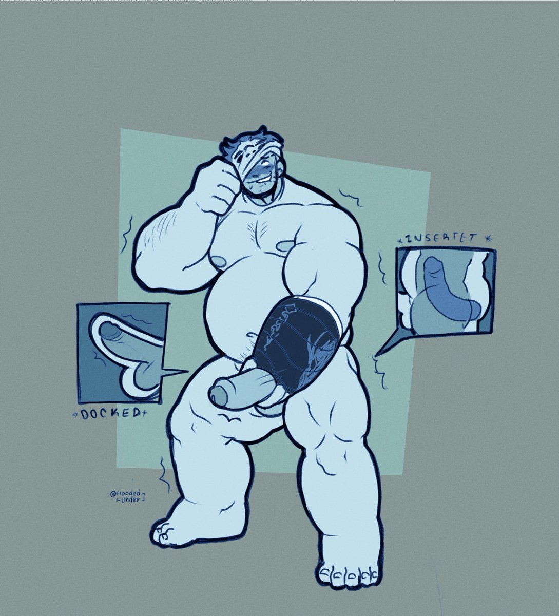 FloodedUnder's tweet photo. COMM for Anonymous!
A singular buy can sometimes be life-changing, specially for this guy!! 
Who's up next on the buyers list... 

#NSFW #Transformation https://t.co/0q0I1nn9iB