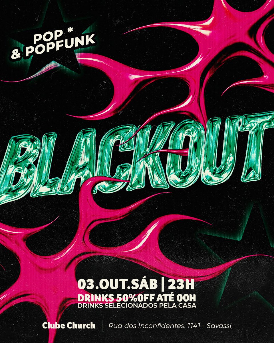 CSavassi's tweet photo. BLACKOUT
►Rodada dupla ATÉ 00H
*OS DRINKS DA RODADA DUPLA NÃO SEGUEM O CARDÁPIO
► Entrada OFF até 00h com ingresso retirado pelo Sympla INGRESSO NOMINAL E INTRANSFERÍVEL
► Entrada garantida comprando antecipadamente pelo Sympla
► PORTARIA sob consulta
https://t.co/KS687Tx1On https://t.co/d99CfHgYzN