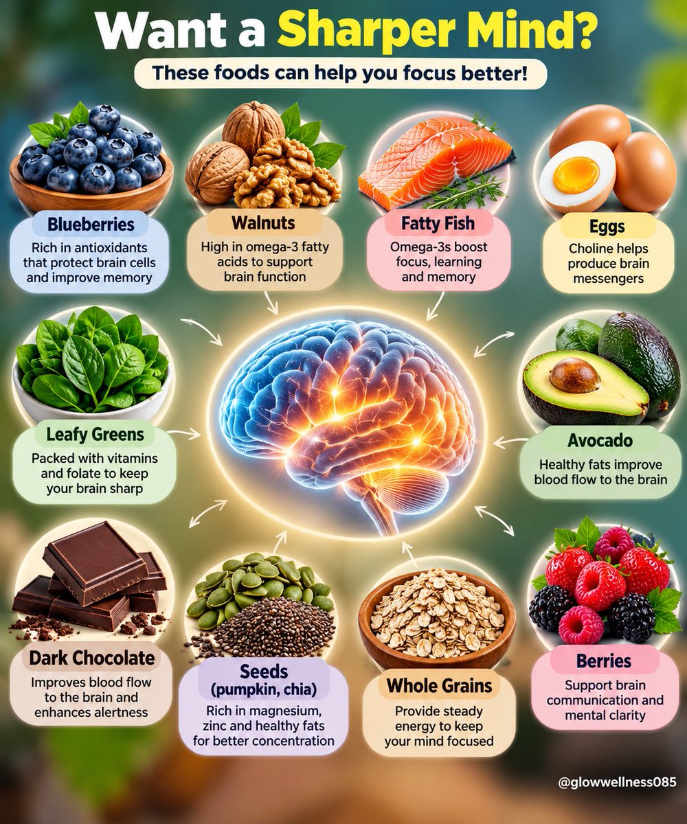 glowwellness085's tweet photo. 🧠 Can’t focus? Your brain might be asking for better fuel. https://t.co/Igk2upewHm
