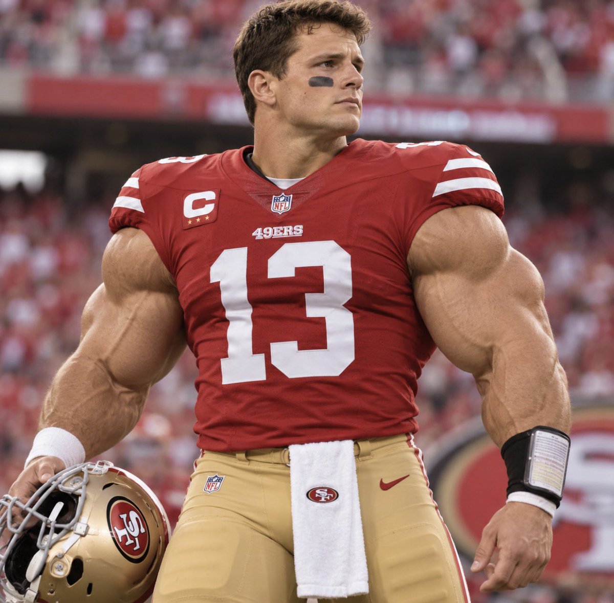 SCSubstation's tweet photo. Brock Purdy by Week 7 after the 46th injury https://t.co/92zCYKVRqz