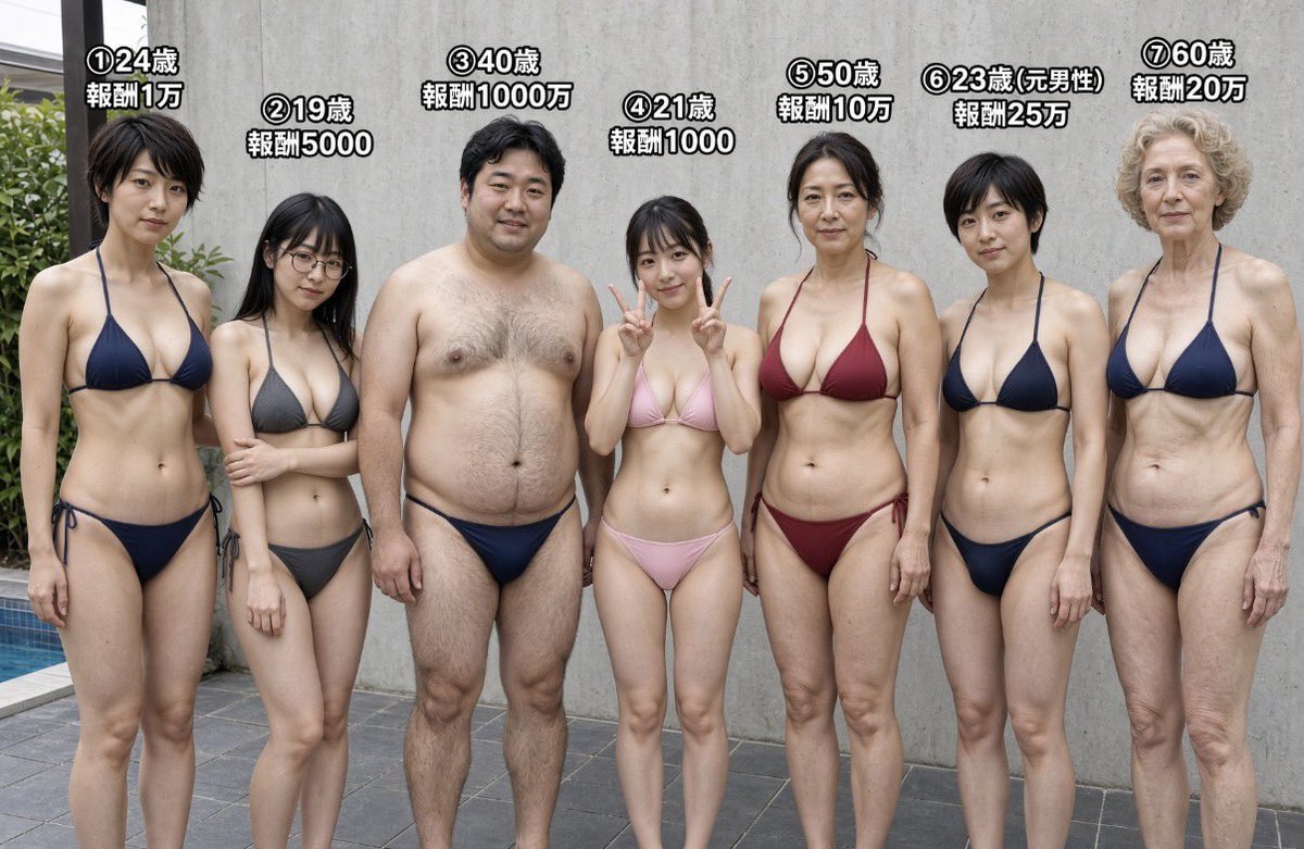 AIcuteneko's tweet photo. 貴方は20歳の男性です。
この中の1人と1ヶ月毎日夜の営みを行うと報酬が貰えます。
誰を選びますか？ https://t.co/LQocckHAI9