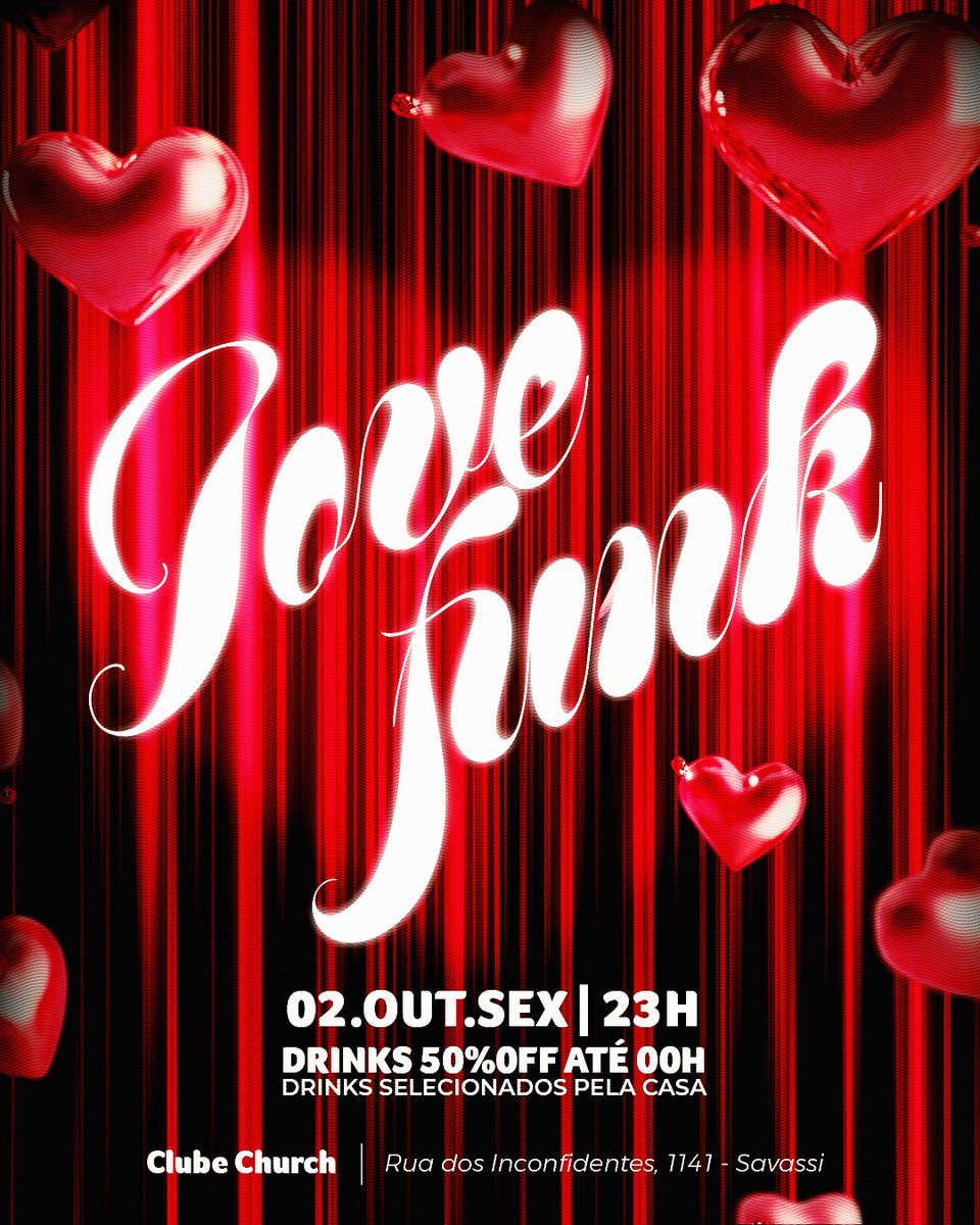 CSavassi's tweet photo. LOVE FUNK
►Rodada dupla ATÉ 00H
*OS DRINKS DA RODADA DUPLA NÃO SEGUEM O CARDÁPIO
► Entrada OFF até 00h com ingresso retirado pelo Sympla INGRESSO NOMINAL E INTRANSFERÍVEL
► Entrada garantida comprando antecipadamente pelo Sympla
► PORTARIA sob consulta
https://t.co/KS687Tx1On https://t.co/mCft8SM2eJ