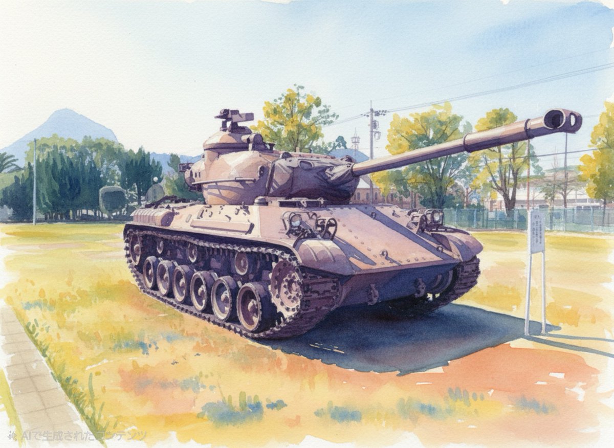 taguti5's tweet photo. #豊臣兄弟
陸上自衛隊善通寺駐屯地に展示してある、６１式戦車。昔怪獣映画によく登場してましたね。戦後初の国産戦車ですが、よく見ると旧軍戦車の面影がありますね。 https://t.co/bw8E7GfZMB