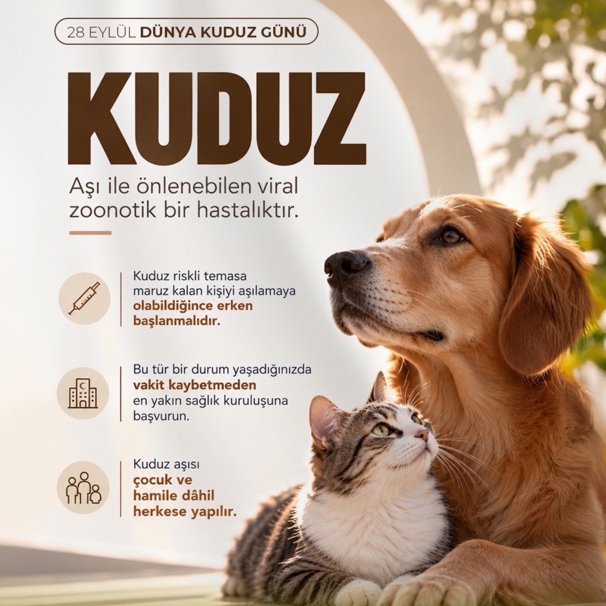 kiyashaber2's tweet photo. 🔴 Sağlık Bakanlığı 'Dünya Kuduz Gününü' afişle kutladı.

• 2026'da Avrupa'da kuduz kaynaklı ölüm yaşanan tek ülke Türkiye oldu. https://t.co/KYC7esnoNT