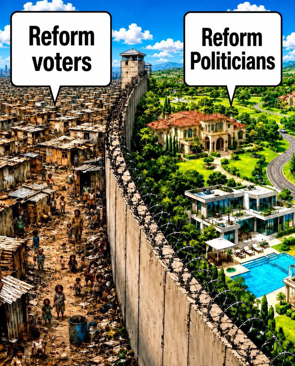 SingleMarketPls's tweet photo. Let's vote #ReformForBetterGovernance so we can all live like paupers.

Said no sensible person ever. https://t.co/HHRWFX9llL