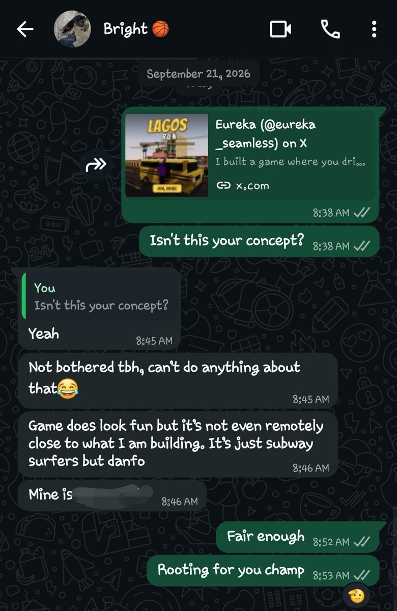 inelvhis's tweet photo. LoL. Everyone has their own ideas. My guy shared his with me some months ago. Saw something related and shared with him. Idea doesn't end with one person. Execution and longevity matters https://t.co/4vWZPKElpJ