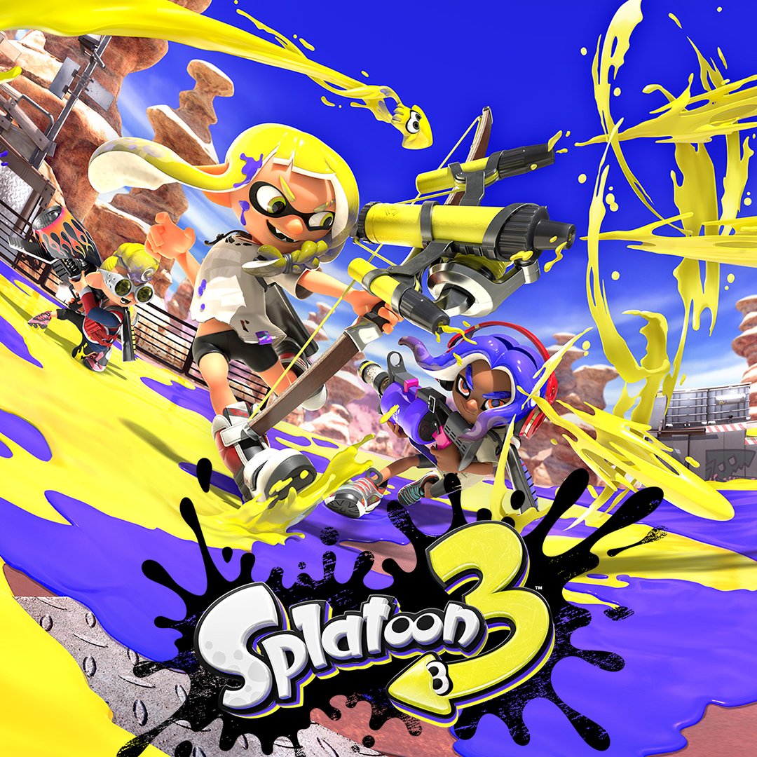 RicardoA0PE's tweet photo. Splatoon 3 is now available digitally in the Nintendo eShop and physically in retail stores exclusively for Nintendo Switch and Nintendo Switch 2 systems. https://t.co/95OcjxyQOn