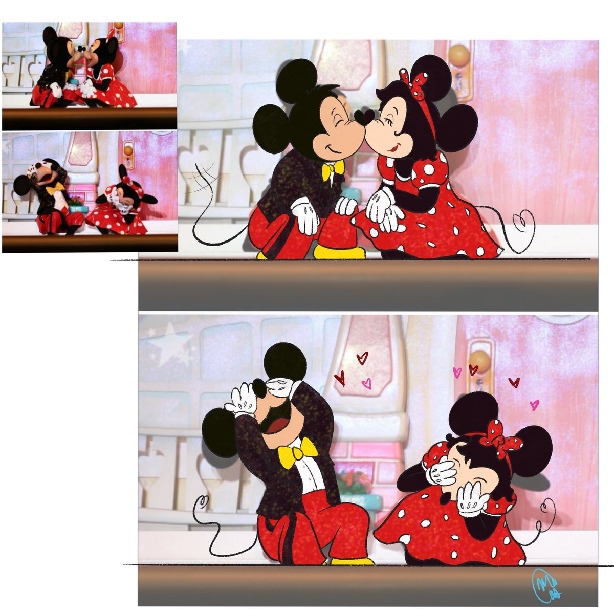 m_pacas2728's tweet photo. Mickey and Minnie are THE cute old married couple and I love them so much🥹 https://t.co/fEgFwcvqvk