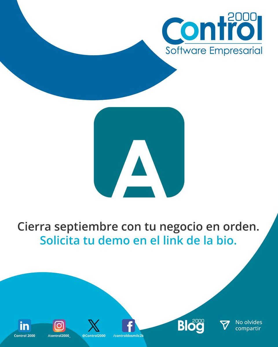 Control2000's tweet photo. 😅 Ordena tu operación antes de que termine el mes con Administrador C2K.
👉 Solicita tu demo en el link.
https://t.co/iTfBGIGSeU

#AdministradorC2K #Control2000 #PyMEs https://t.co/5dKjdiTBIH