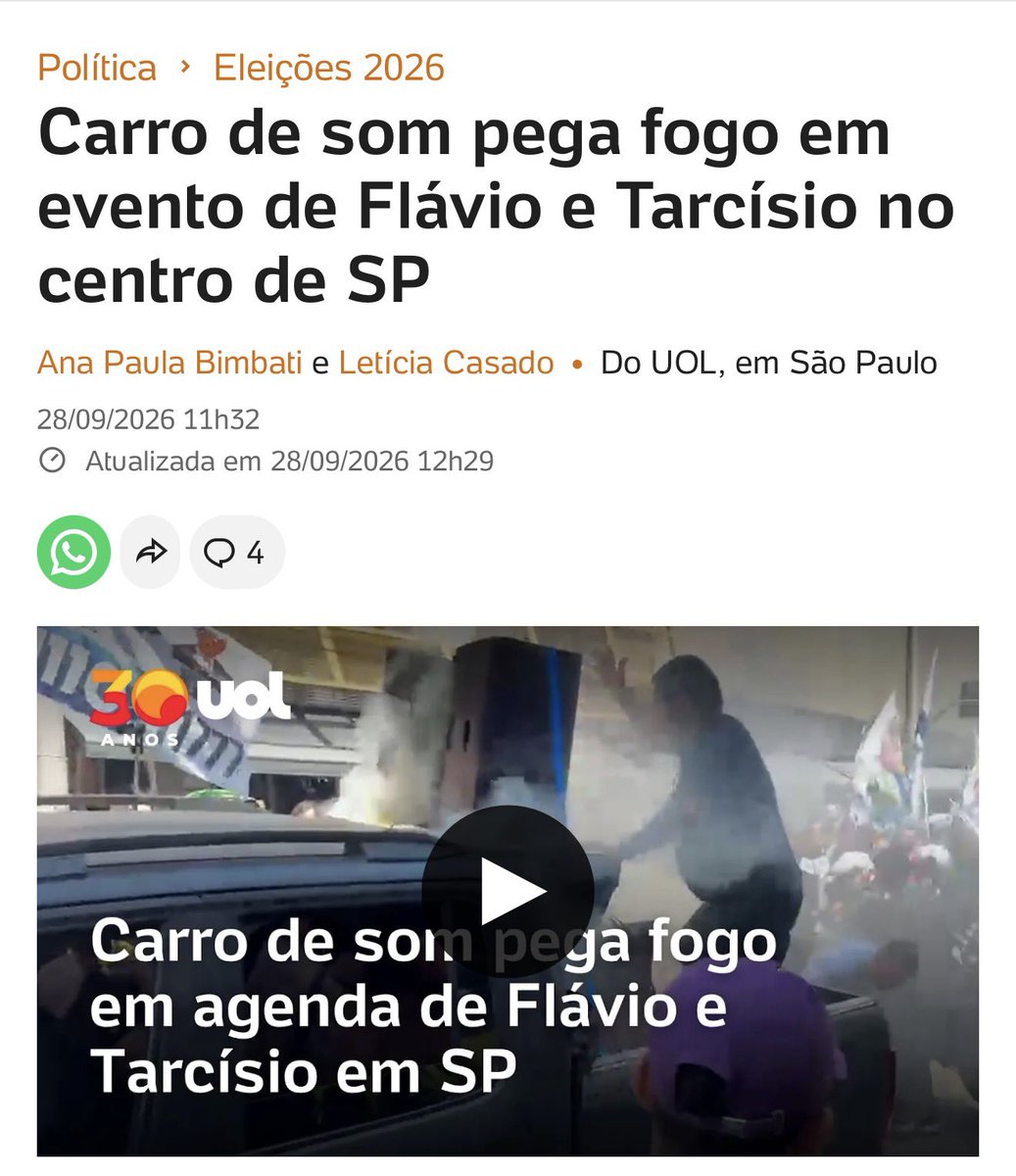 JacksonDourado's tweet photo. Gente é muito difícil ser ateu nesse país mesmo, o carro de som pegou fogo depois que a besta fera segurou a imagem da santa https://t.co/XTu58jeMjV