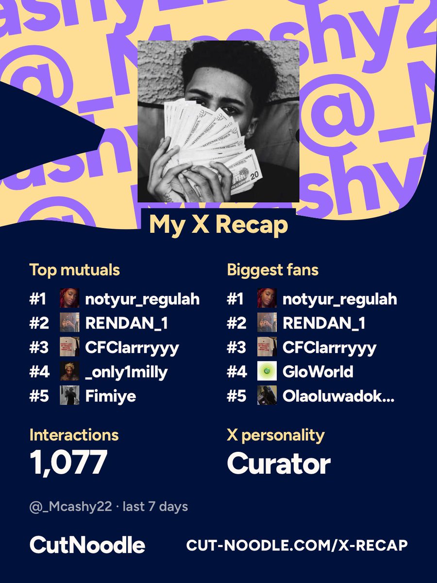 _Mcashy22's tweet photo. My X recap 🥹 https://t.co/ISxJALiNdB