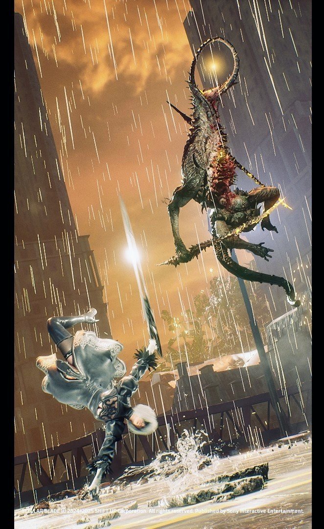 sora_malo's tweet photo. EVE × 2B      -  Rainy Battle  -

#StellarBlade #ステラーブレイド
#PhotoMode https://t.co/x0sqCroXCH