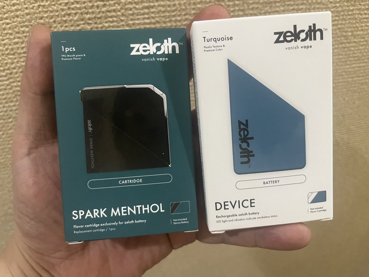 shin_32031's tweet photo. ふと思い出してポストを今開けたら届いてた！@Zeloth_jp さんからの当選品！狙ったかのようにメーソール！メンソール狂の自分にはありがたい！煙出ない(吸い方がある)みたいなんで、トリック動画は難しいかな。と思います🤣 https://t.co/EbNAjehxAB