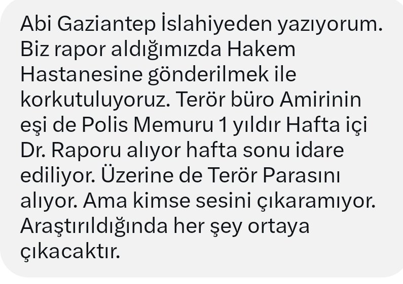 bombacimlym5's tweet photo. SİZDEN GELENLER...

YER-GAZİANTEP/ İslahiye @gazianteppolis 

Gaziantep İl Emniyet Müdürümüz Sayın Serdar BÜYÜKLEBLEBİCİ Müdürüm...

Öncelikle yeni görevinizin hayırlı olmasını temenni ediyoruz...

Son zamanlarda KOLLUK-DER derneğimize Gaziantep'te görevli meslektaşlarımız tarafından çok sayıda şikayet mesajları gelmektedir...

Tarafımıza iletilen sorunları karşılıklı iyi niyetle çözüme kavuşturacağımıza inanıyorum...

Şimdiden teşekkür ediyor çalışmalarınızda başarılar diliyoruz...

Ayrıca...
Bu usul ve fenne sevk konusu maalesef bazı amirler tarafından baskı aracı olmaya başladı...

Bu konuyla ilgili en kısa zamanda video hazırlayıp ilgililerin dikkatine sunacağız...

@RTErdogan @tcbestepe @mustafaciftcitr @TC_icisleri @EmniyetGM
