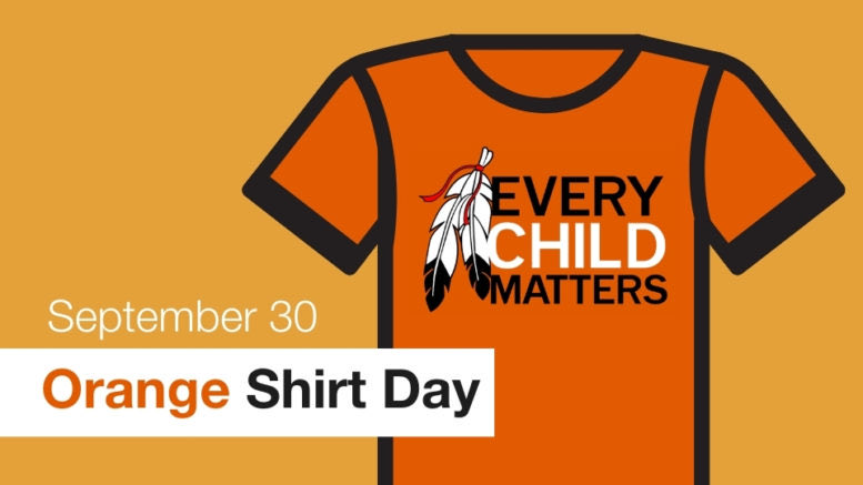 Ms_BDoyle's tweet photo. In observance of Truth and Reconciliation day, there will be no classes on September 30. Please join us in honouring this important day by wearing your orange shirt to school tomorrow, September 29. @ODHigh https://t.co/EEWV3k3YCI