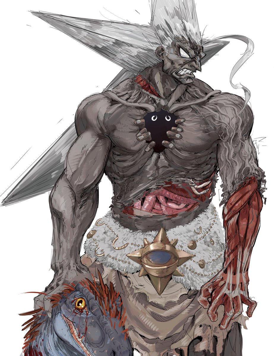 Milky_Onion's tweet photo. Character designs for my prehistoric dark fantasy manga All Things Above Us https://t.co/R7BJJTTGFx