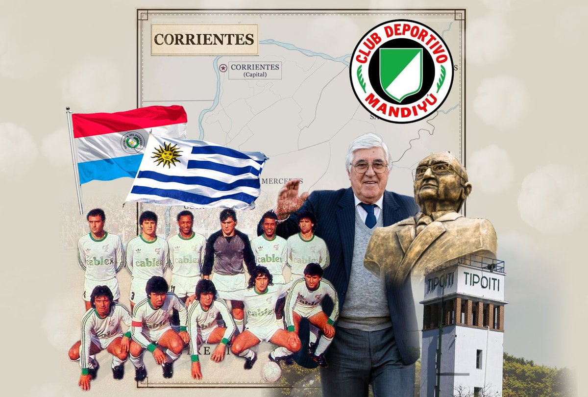 MacchiaTW's tweet photo. En tiempos de rosca por el uso/abuso de extranjeros, los padres de la criatura. Te dejo la historia de Mandiyú, el equipo de fábrica que desafió a la AFA con sus foráneos, cambió las reglas del fútbol argentino y hoy busca renacer.

La nota en @DiarioOle:  https://t.co/qdeT6h96Rx https://t.co/VdNLhP9Zq8