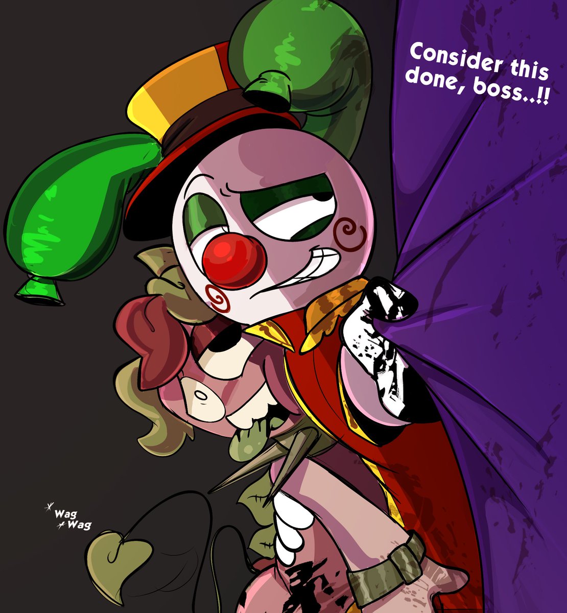 v0idoll's tweet photo. Listening to the professor orders!! 
#dandysworldau #berryfunny #looey #sprout #toonsfright https://t.co/F8JdBPkGgs