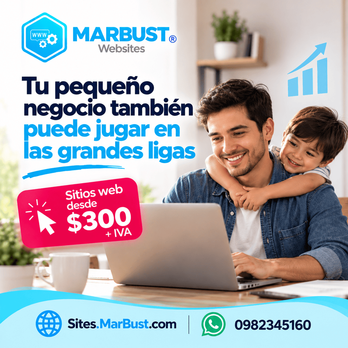 MarbustTech's tweet photo. ⚽ Tu pequeño negocio también puede jugar en las grandes ligas.
🌐 Dale una presencia profesional en Internet y haz que más personas conozcan lo que haces.
💻 Sitios web desde $300 + IVA
🌐 https://t.co/LzdNCrFkSM
📲 0982345160
#MarbustWebsites #Emprendedores #Ecuador https://t.co/7yPsVAntCb