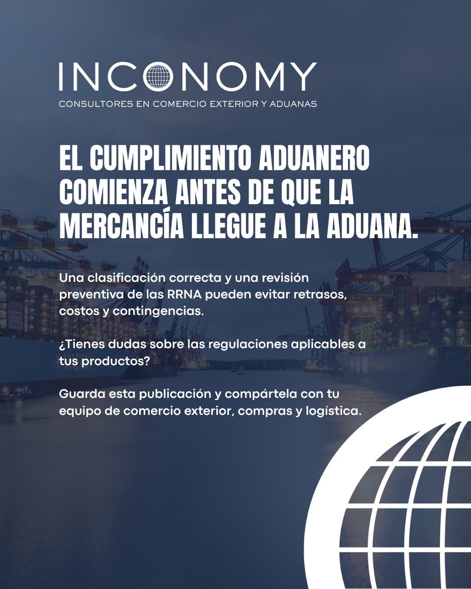 InconomyMx's tweet photo. #ComercioExterior #Aduanas #ClasificaciónArancelaria #RRNA #Importaciones #CumplimientoAduanero #VUCEM #NOM #Logística #México #Pedimento https://t.co/Ki5hcAkbPW
