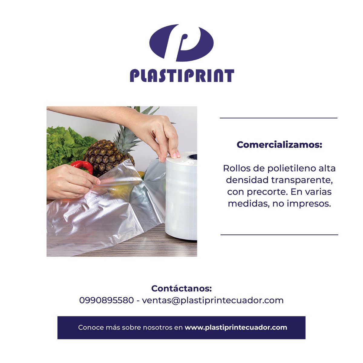 Plastiprint's tweet photo. Los rollos con precorte agilizan la operación y mejoran el flujo de clientes en supermercados y tiendas. Solicita este producto al mejor precio en Plastiprint. ✅⚡
#Plastiprint #plastico #precorte #Retail #Ecuador https://t.co/EgunOywkEv