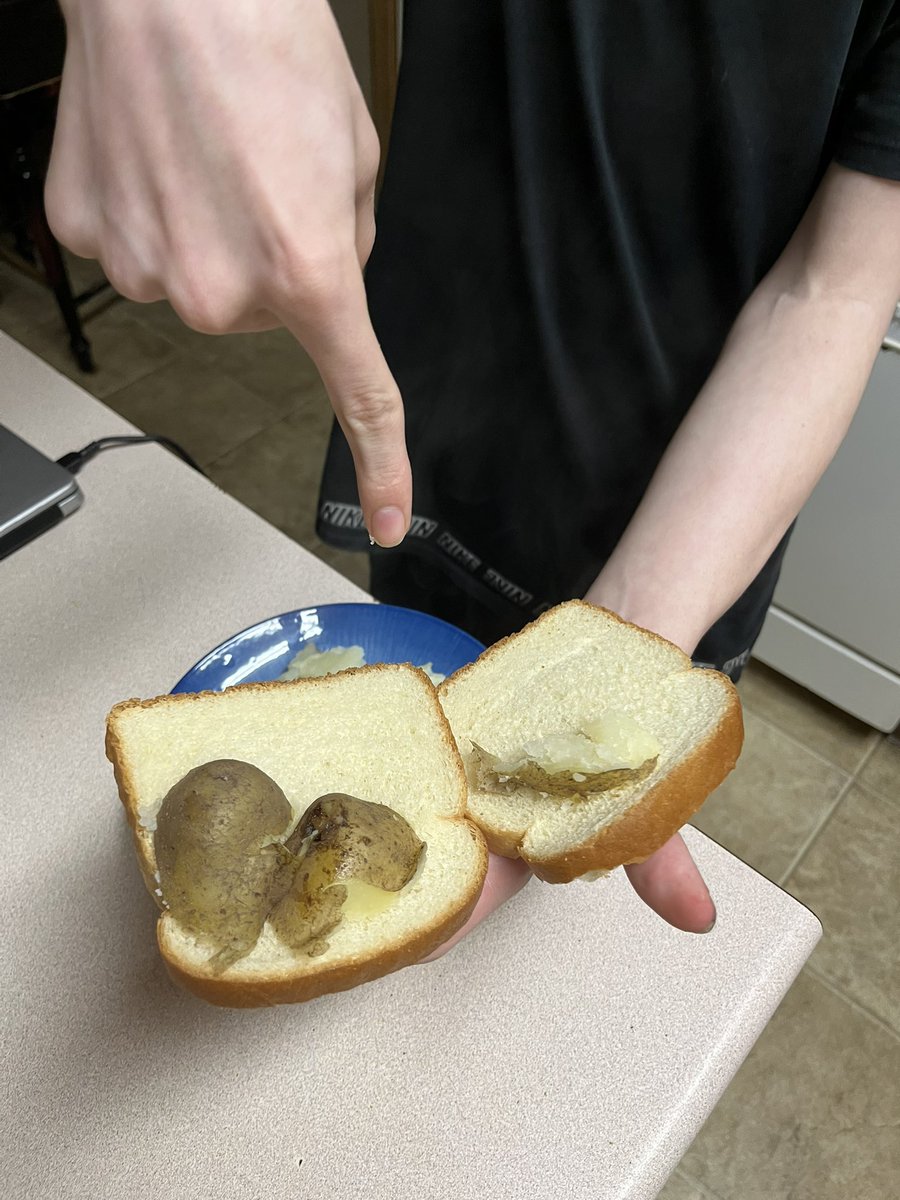 stellarheresy's tweet photo. Alyosha’s boiled potato sandwich 😢😢 https://t.co/yis7s0iJlz