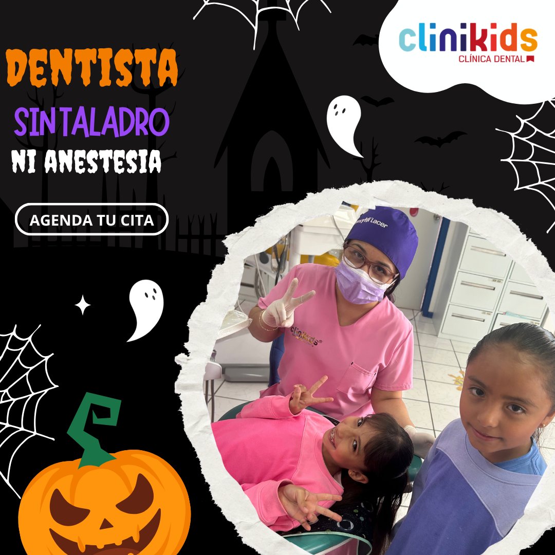 clinikidsmx's tweet photo. ¡Protegemos su sonrisa de los monstruos de las caries! 🎃 Cero dolor y sin sustos. 👻 #Trabajandoentusonrisa #Cambiandolaformadeveraldentista #Odontopediatra #Odontologodeniños #Urgenciasmedicas #Salud #Ortopedia #Morelia #Niños https://t.co/dKyQZ1QnRy