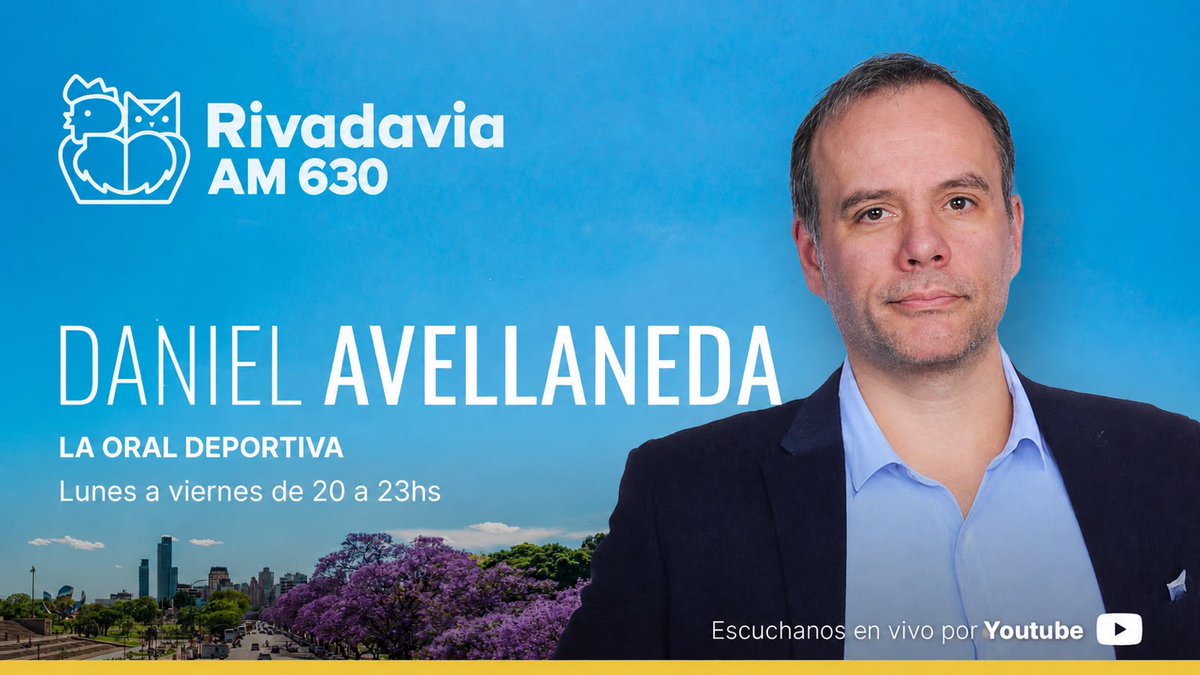 Rivadavia630's tweet photo. 🎙️¡Sumate de 20 a 23 hs. a #LaOralDeportiva con @davellaneda77!

🎧Escuchanos en:
💻https://t.co/XHW1hqzpgH
📱Web: https://t.co/nv8m9yZM7g https://t.co/6xX1E89y3w