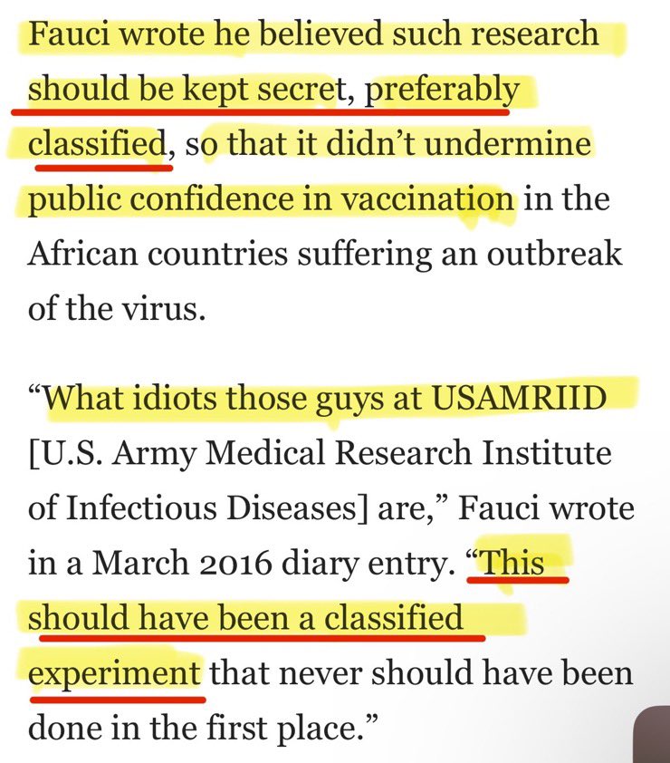 gewoonmerels's tweet photo. ☎️ Dus het Amerikaanse leger heeft ebola in luchtdeeltjes gestopt zodat dieren besmet konden raken door het inademen van lucht. 

Gevaccineerde dieren raakten zwaarder beschadigd door inademings-ebola dan ongevaccineerde. Tony Fauci ontploft, zeggend dat het allemaal geheim had moeten blijven om het vertrouwen in vaccins niet te ondermijnen.

Hij vies en smerig is dit 🤷👇