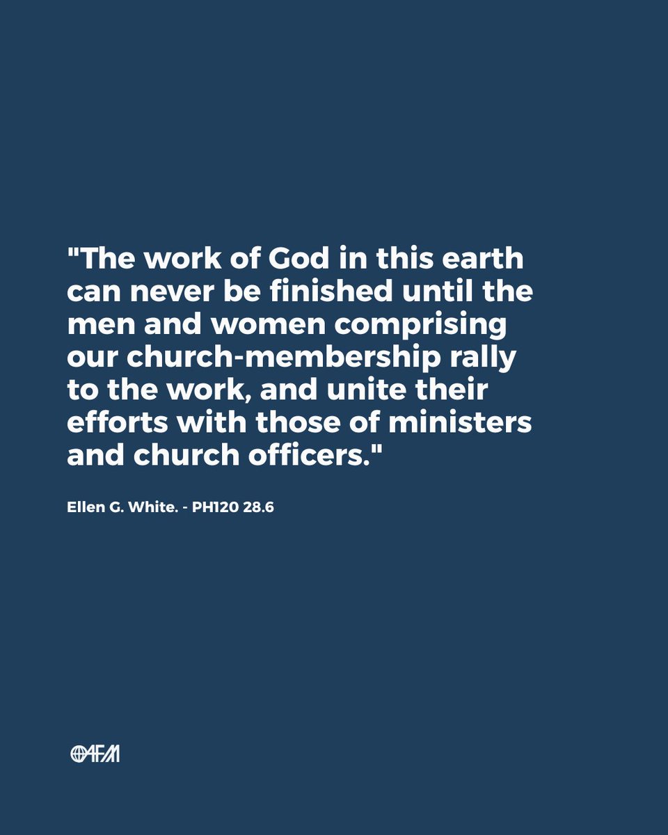 AFMissions's tweet photo. We cannot leave the work of finishing the mission to a few. The whole church has a part to play. It’s time to finish the work. https://t.co/dwuqXVFg7V