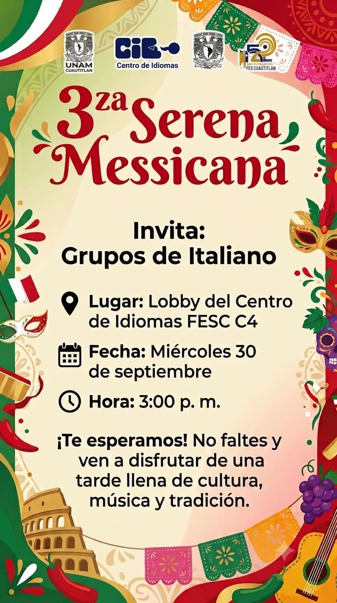 UnamCaahya's tweet photo. Idiomas- FES Cuautitlán UNAM https://t.co/5BPx32KpsR