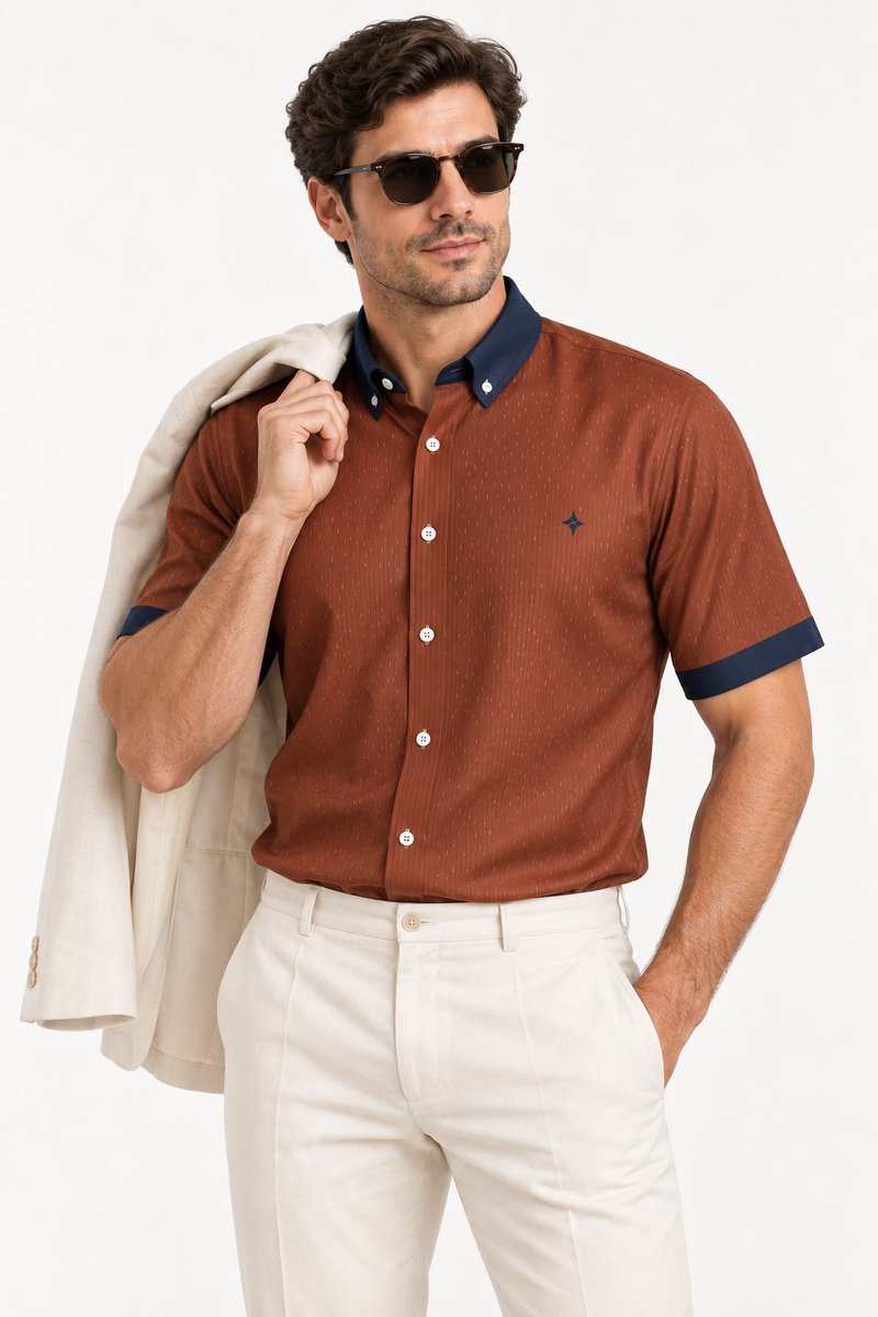 Prince1257454's tweet photo. Auburn Night pairs warm auburn with a deep navy collar and sleeve edging. Subtle printed dashes give the body quiet texture in appearance, balanced by a small UNIKCOSA chest emblem and a plain lower h…
https://t.co/kVNMSYzfKT https://t.co/oUjFrcCD1S