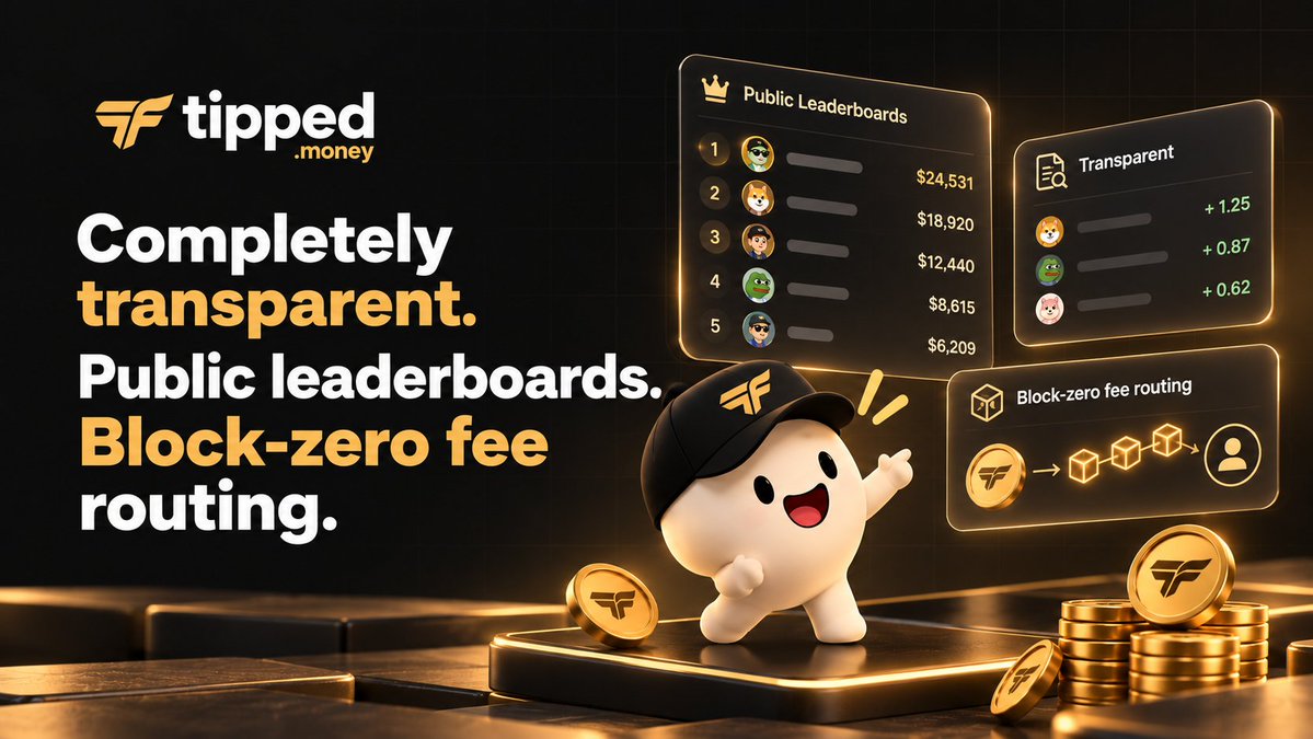 Tippedonbrew's tweet photo. Completely transparent. Public leaderboards. Block-zero fee routing.

Start tipping creators with real volume on BNB Chain today.

https://t.co/1huCZmPleW https://t.co/KdV0D7H6Y7