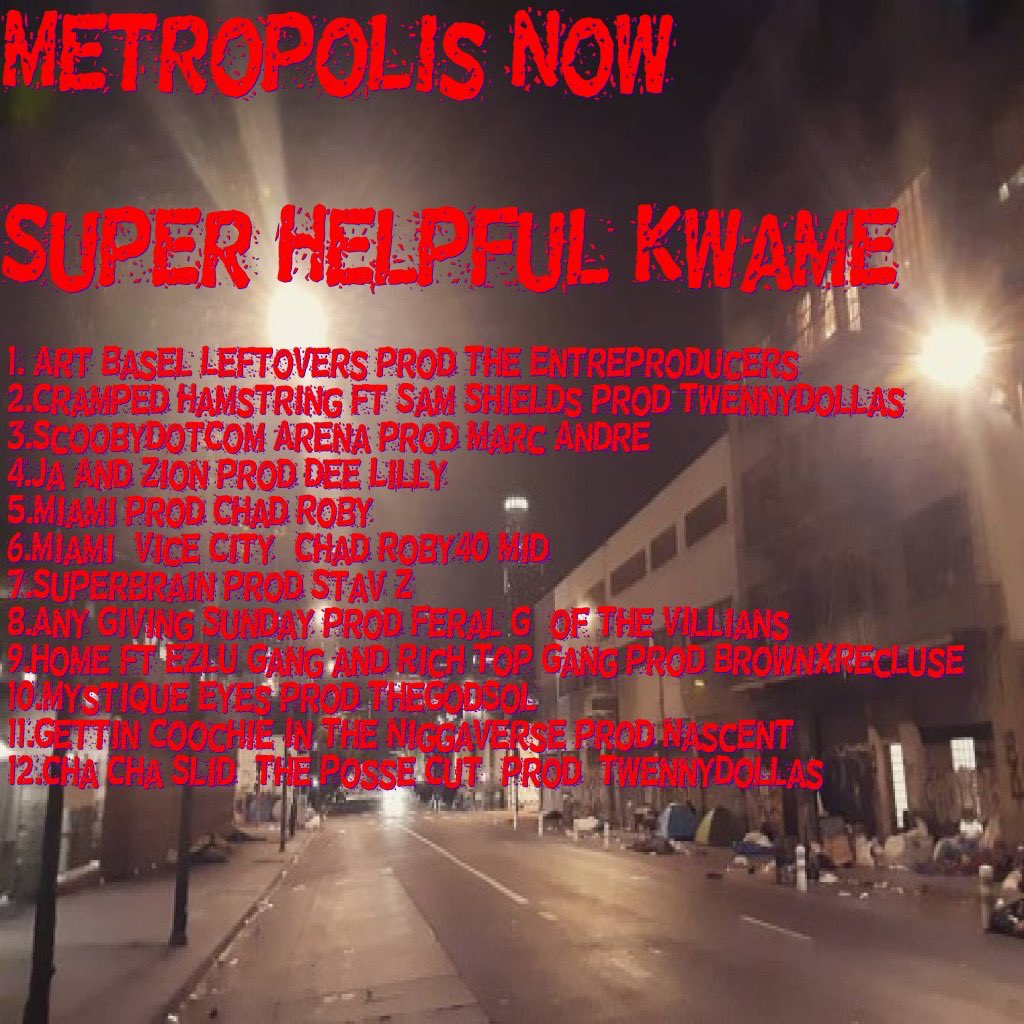 SuperCleanRec's tweet photo. https://t.co/aKV6AVEHsW
Metropolis Now ! - Super Helpful Kwame
https://t.co/ljBOfLCz8x
#TenET
#Okami #SHango #LordShiVA #SHaKEspEaRe #FranklinSaint #LuKEsKYwalKEr #JorEl
#GxFr #Manboy #Mandark #SnowFallFx #TheDropFx #CaliGuLa #LordRaiDeN #Aries #KaMeHaMeHa #FutureTrunks https://t.co/vCqfuhH0YE