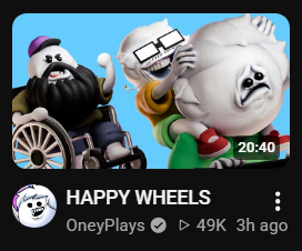 NastrondScourge's tweet photo. >Gets seх accused
>Says nothing
>Uploads Happy Wheels video

What a legend https://t.co/ek42X7LgJN