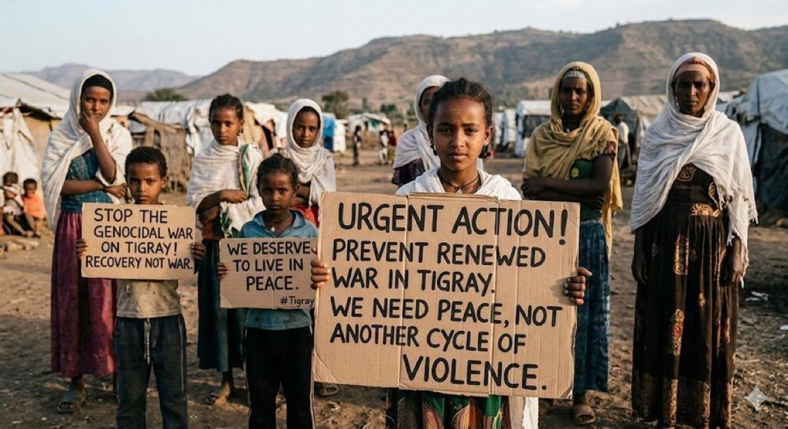 NoPartialRights's tweet photo. The people of #Tigray are already starving, dying from drought and untreated disease, and living with the unhealed wounds of massacres, systematic rape, and siege. Another full-scale war would finish what the last one started and condemn hundreds of thousands more civilians to famine and slaughter. The international community cannot look away again. @SenateForeign @SFRCdems