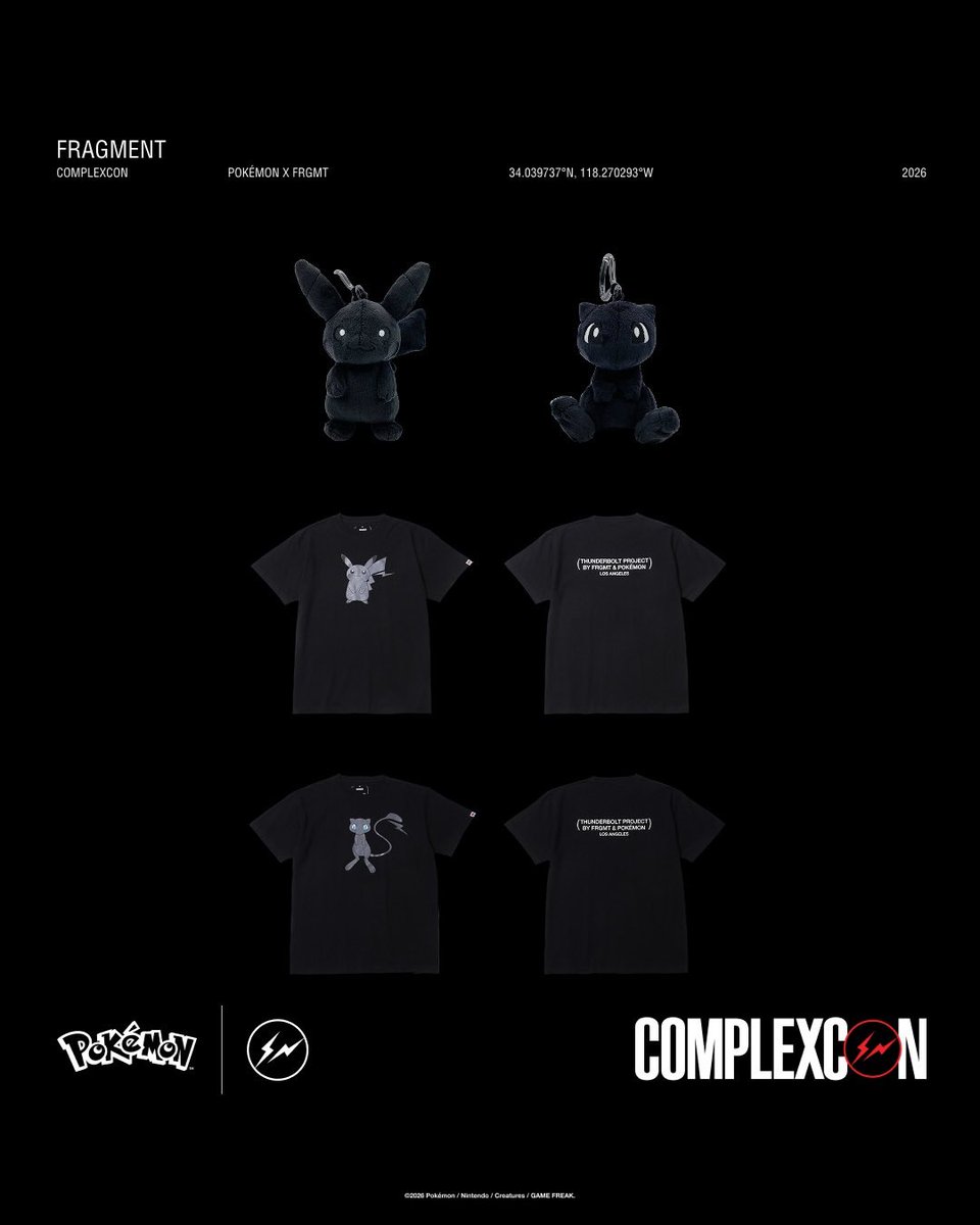 pikachu_pcn's tweet photo. 藤原ヒロシ「Fragment × POKÉMON」コレクション

10月3日〜4日
ComplexConギフトショップにて独占販売 https://t.co/CvpsKg266G
