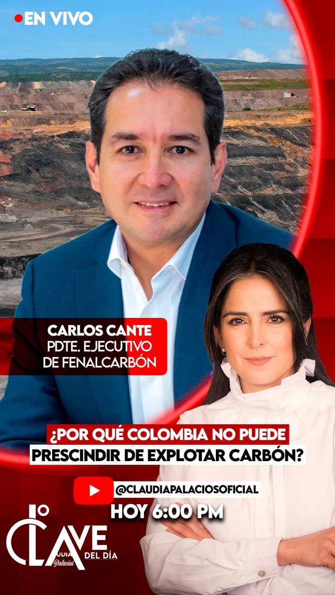 claudiapalacios's tweet photo. #LoClaveDelDía ¿Hasta cuándo habrá que explotar carbón en Colombia? @carloscantep @fenalcarbon
La entrevista en este link https://t.co/qMbc6Kf7OQ https://t.co/YAG8NVtpQK