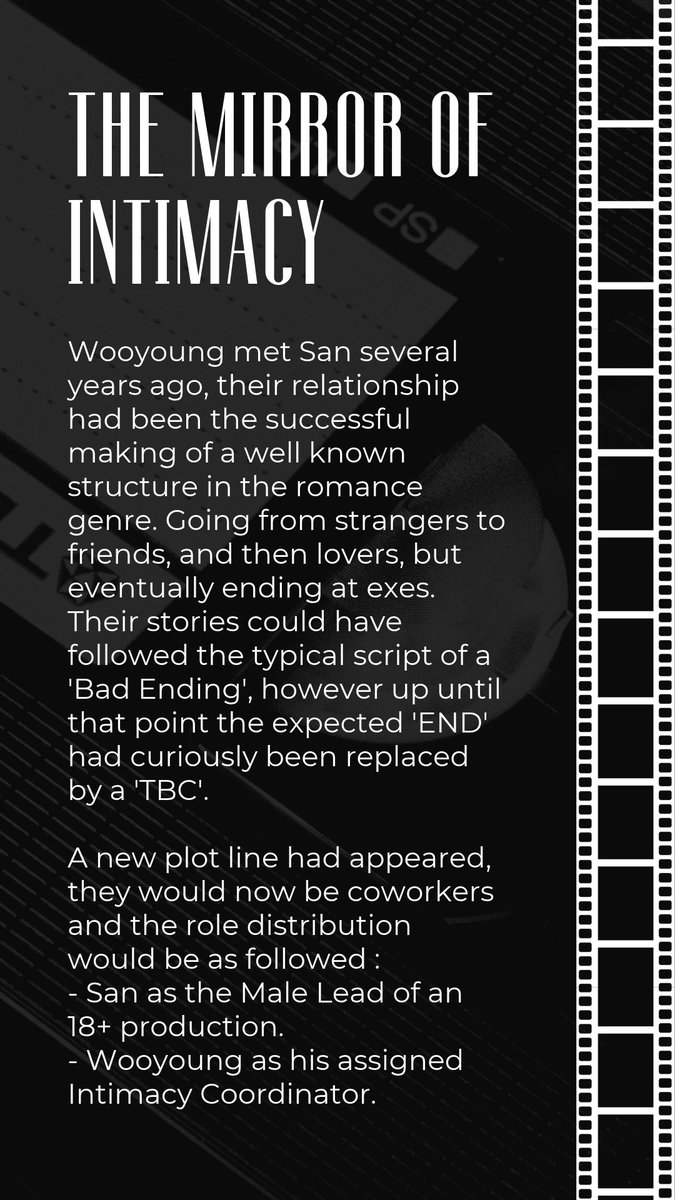 wxxsxnfest's tweet photo. The Mirror of Intimacy

🪞 Actors AU
🪞 Exes to Lovers
🪞 Unresolved Tension
🪞 Angst with Happy Ending

Link: https://t.co/2xp6qcWgp1 https://t.co/GgJHjEXyqf