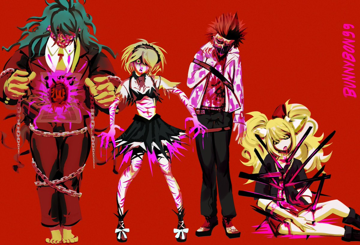 Bon99Bunny's tweet photo. a few more characters with horrible deaths
#danganronpa #ダンガンロンパ https://t.co/2KBsL8KdRz