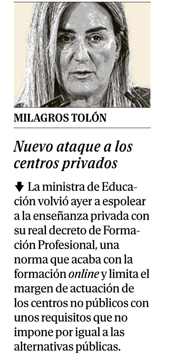 AEFOL's tweet photo. Las medidas que propone el @MinisterioEdu supone un desconocimiento del #elearning. ¿Si se aplican estas normas en la #FP, por qué no en las #universidades #online? @milagrostolon https://t.co/nhvZRvXR6x
