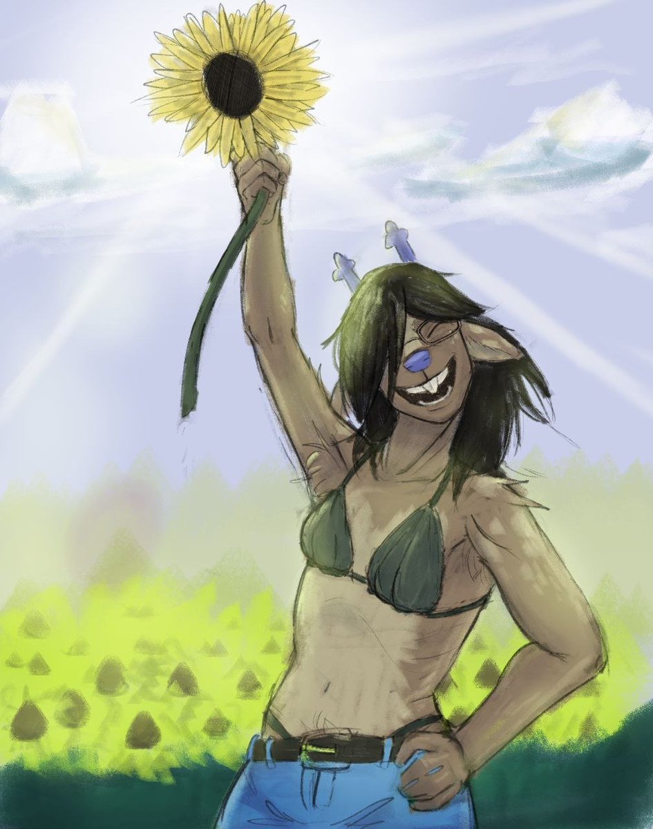 TrueChaosWizard's tweet photo. Dess in a field of big (giant) dandelions.

#sketchㅤㅤ #deltaruneㅤㅤㅤ #Dess #Dessign https://t.co/i4lM8fDj9q