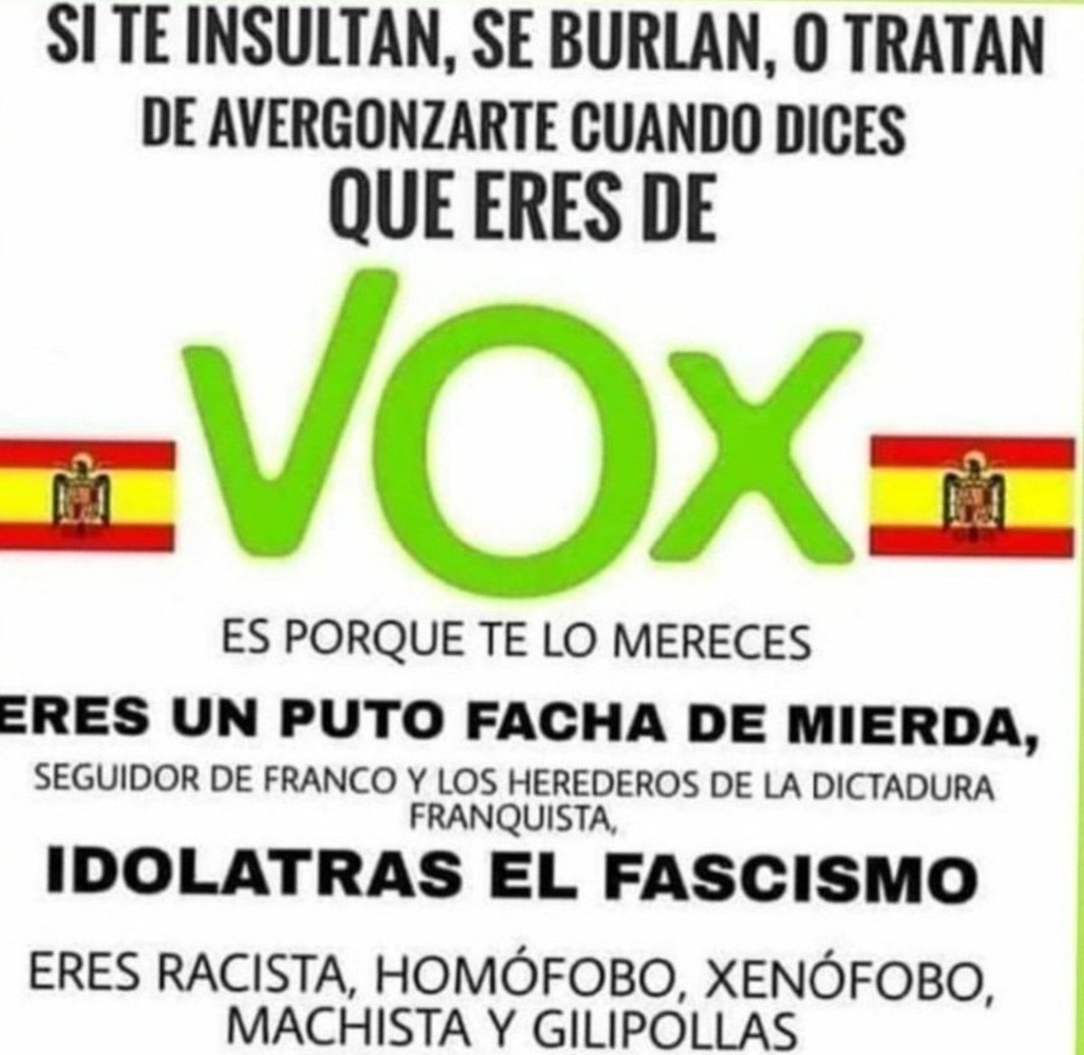 AznarinJr's tweet photo. @GaviraVox Ay cállate ya! Nazi! 
Que cuando no tenéis argumentos sacáis el comodín de eta. https://t.co/BeCQT2euUj