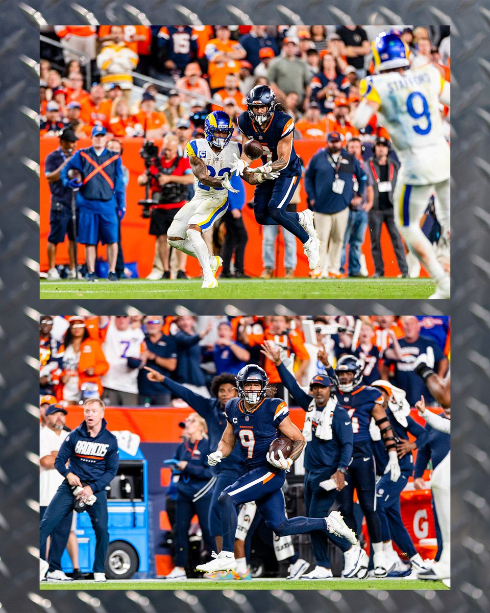 Broncos's tweet photo. W under the prime-time lights ✨ https://t.co/RdmLfGLyQz