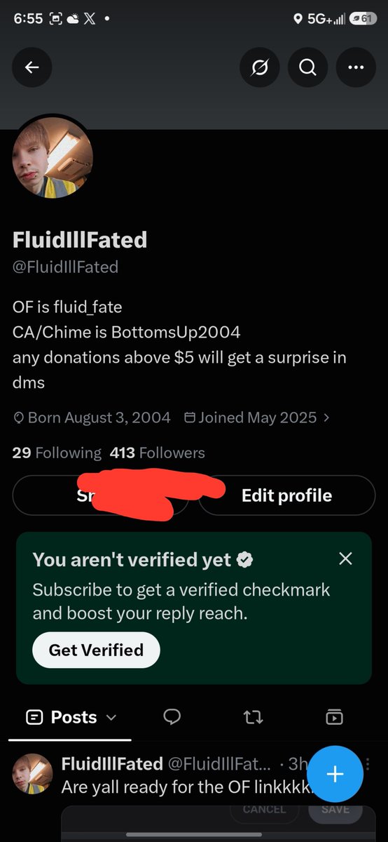 FluidIllFated's tweet photo. Just ten more people , who will be the winner to my free OF referral link https://t.co/7DI6kXMm3s