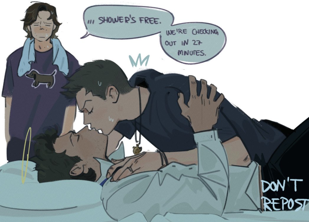 beybuniki's tweet photo. s5 sam dgaf about whatever dean and cas have going on as long as they stick to their schedule #strict #bigsistergeneralsam https://t.co/Y43BMRxNnf